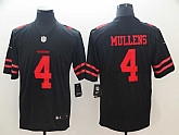 Nike 49ers 4 Nick Mullens Black Vapor Untouchable Limited Jersey,baseball caps,new era cap wholesale,wholesale hats